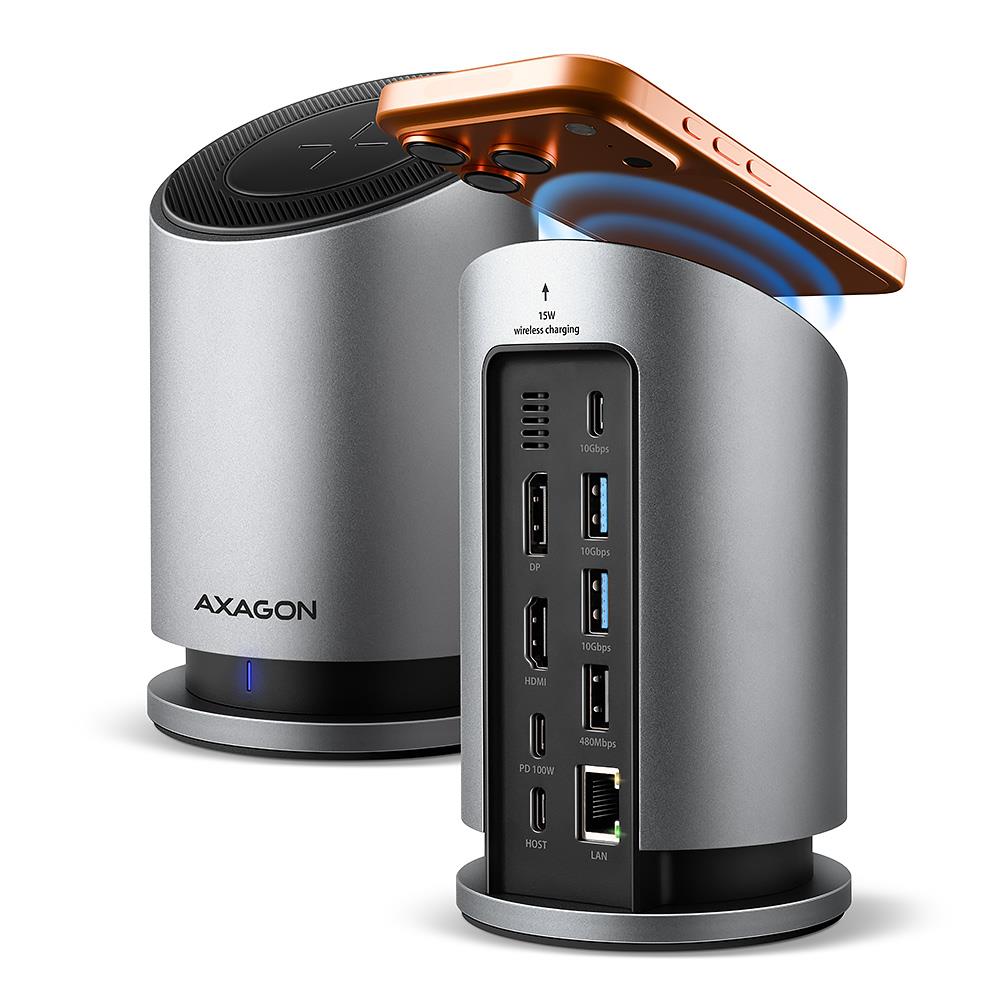 I/O HUB USB-C 9IN1 WRL/0.6M HMC-WL9 AXAGON
