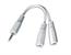 CABLE AUDIO SPLITTER 3.5MM/10CM WHT CCA-415-0.1M GEMBIRD - Pilt 2