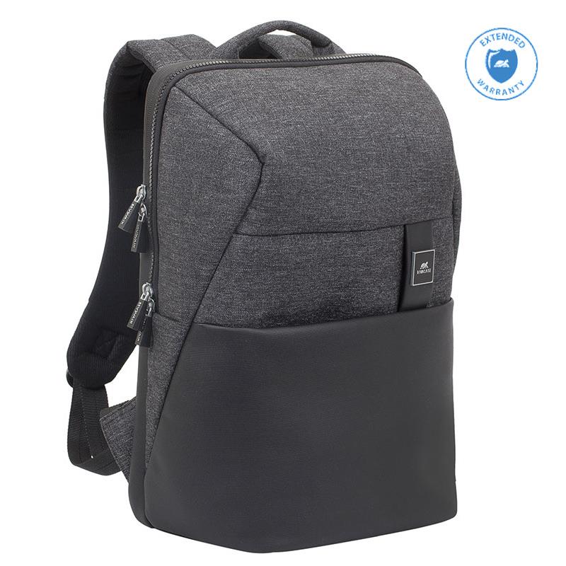 NB BACKPACK LANTAU 15.6"/8861 BLACK MELANGE RIVACASE — изображение 3