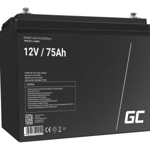 GREEN CELL Battery AGM 12V 75 Ah