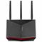 Wireless Router|ASUS|6800 Mbps|Mesh|Wi-Fi 5|Wi-Fi 6|Wi-Fi 6e|Wi-Fi 7|IEEE 802.11a|IEEE 802.11b|IEEE 802.11g|IEEE 802.11n|IEEE 802.11ac|IEEE 802.11ax|USB 2.0|3x2.5GbE|LAN WAN ports 2|Number of antennas 4|RT-BE86U - Pilt 4