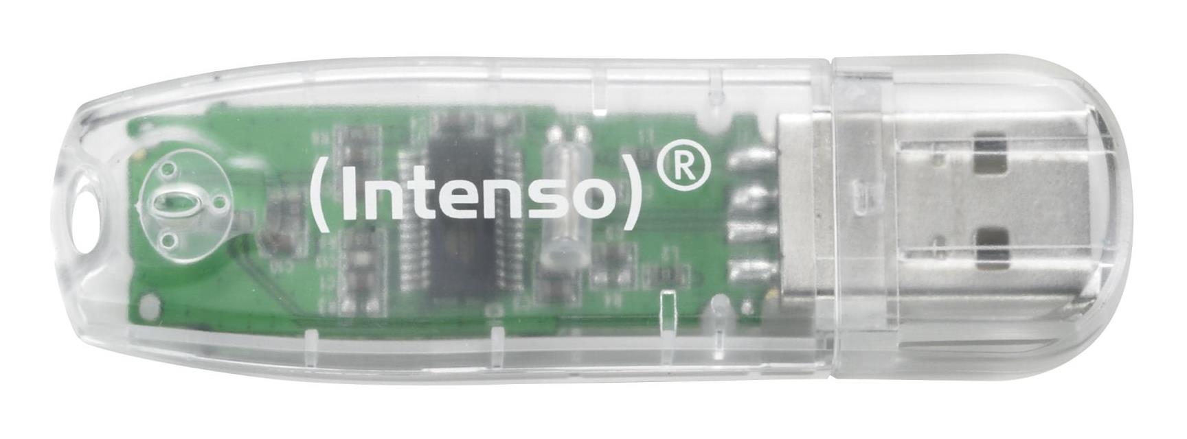 MEMORY DRIVE FLASH USB2 32GB/TRANSPARENT 3502480 INTENSO - Pilt 3