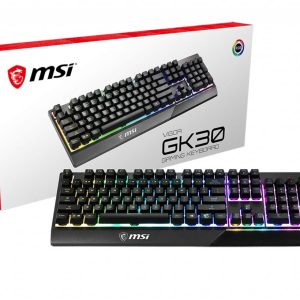 KEYBOARD GAMING BLACK ENG/VIGOR GK30 US MSI