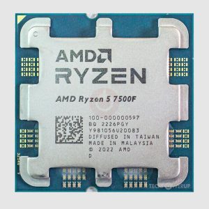 CPU|AMD|7500F|AMD Ryzen 5|Desktop|AMD RyzenT 5|7500F| 3.7 GHz|6xCores|Cache 32 MB|Socket Socket AM5|TDP 65 W|Tray|100-000000597
