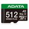 MEMORY MICRO SDXC 512GB UHS-I/UD512GUI3V30A2SP-RA1 ADATA - Pilt 2