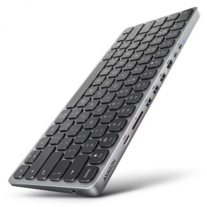 KEYBOARD + I/O HUB 9IN1/0.6M HMC-KB-GE AXAGON