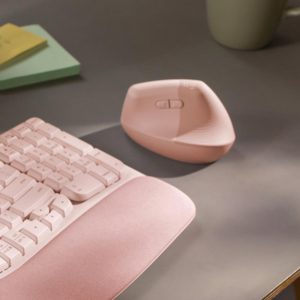 MOUSE USB WRL LIFT RIGHT/ROSE 910-006478 LOGITECH