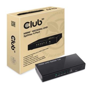 I/O VIDEO SPLITTER HDMI 4PORT/4K60HZ 2.0 UHD CSV-1380 CLUB3D