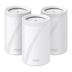 Wireless Router|TP-LINK|Wireless Access Point / Router|3-pack|9300 Mbps|Mesh|Wi-Fi 7|USB 3.0|4x2.5GbE|LAN WAN ports 4|Number of antennas 4|DECOBE65(3-PACK)
