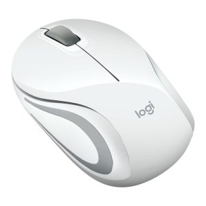 MOUSE USB OPTICAL WRL M187/WHITE 910-002735 LOGITECH