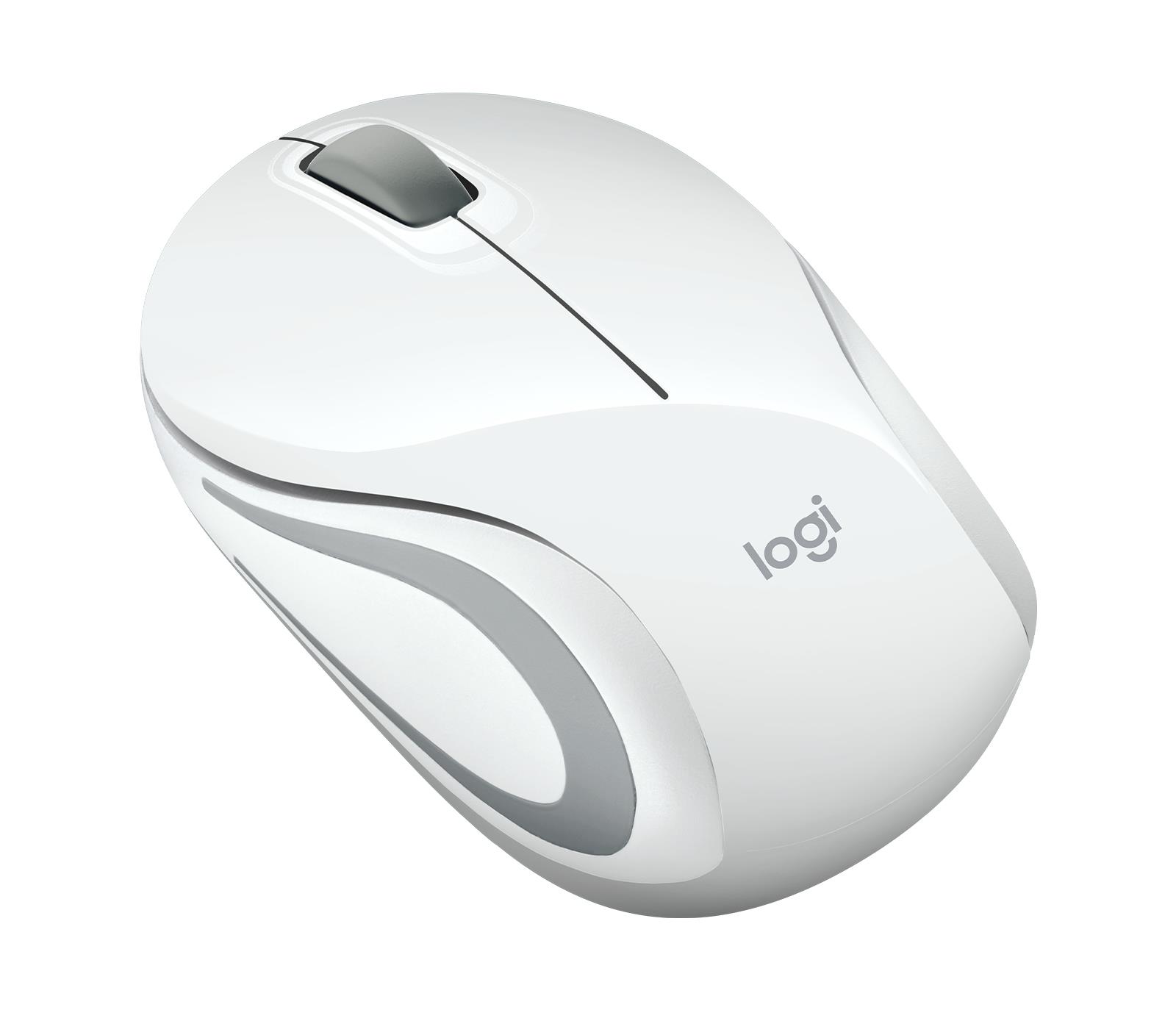 MOUSE USB OPTICAL WRL M187/WHITE 910-002735 LOGITECH