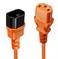 CABLE POWER IEC EXTENSION 0.5M/ORANGE 30473 LINDY - Image 4