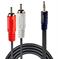 CABLE AUDIO 2XRCA/3.5MM M/M 2M/35681 LINDY - Pilt 2