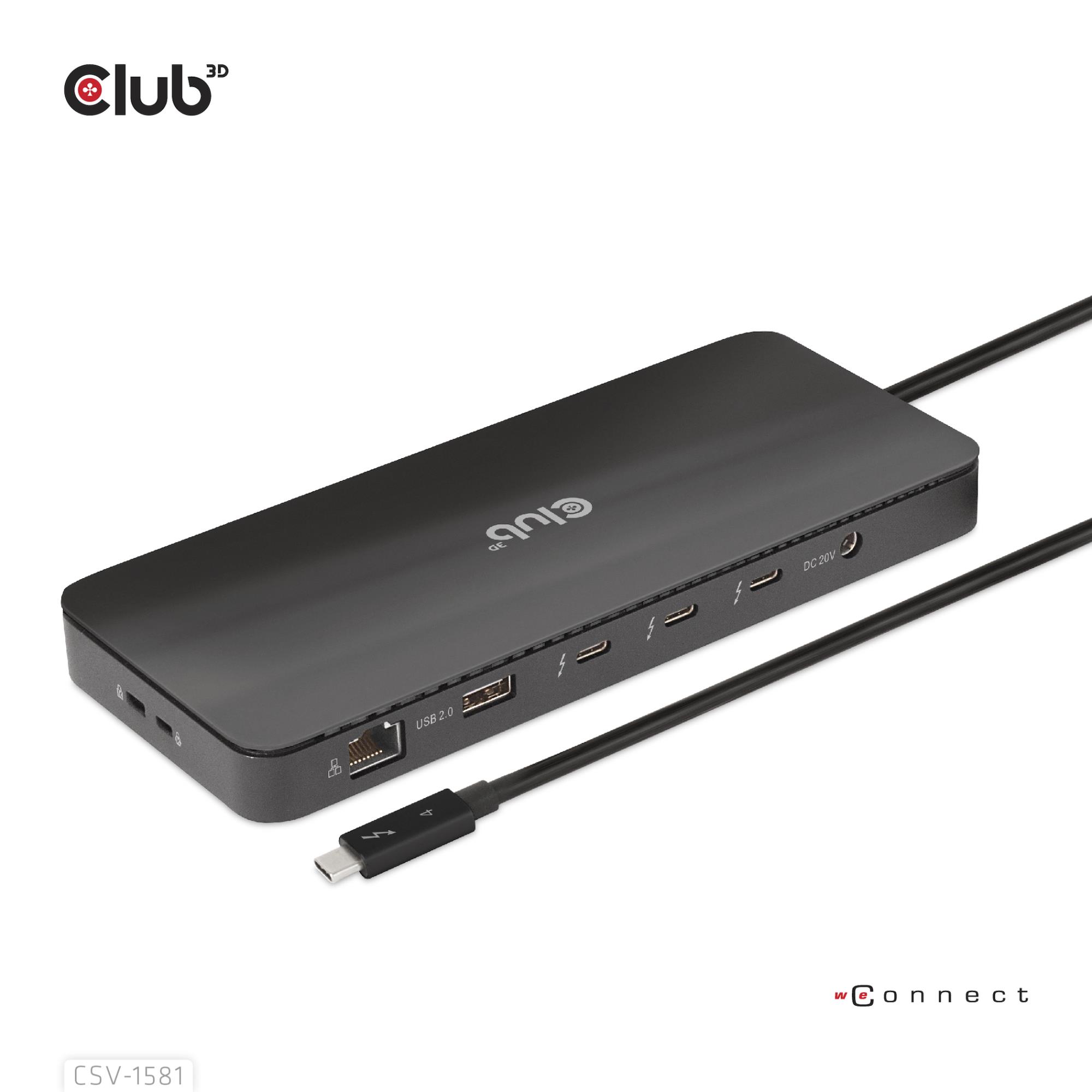 NB ACC DOCKING STATION 11IN1/THUNDERBOLT CSV-1581 CLUB3D - Image 5