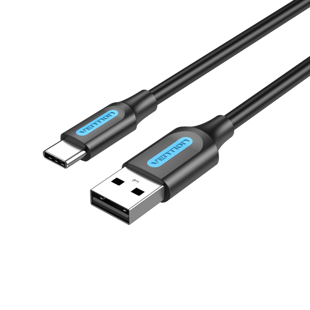 CABLE USB-C TO USB2.0/0.5M BLACK COKBD VENTION - Pilt 3
