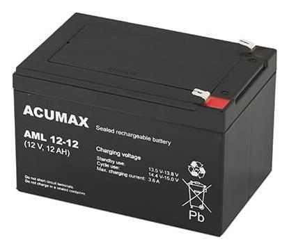BATTERY 12V 12AH VRLA/AML12-12 ACUMAX EMU - Pilt 5