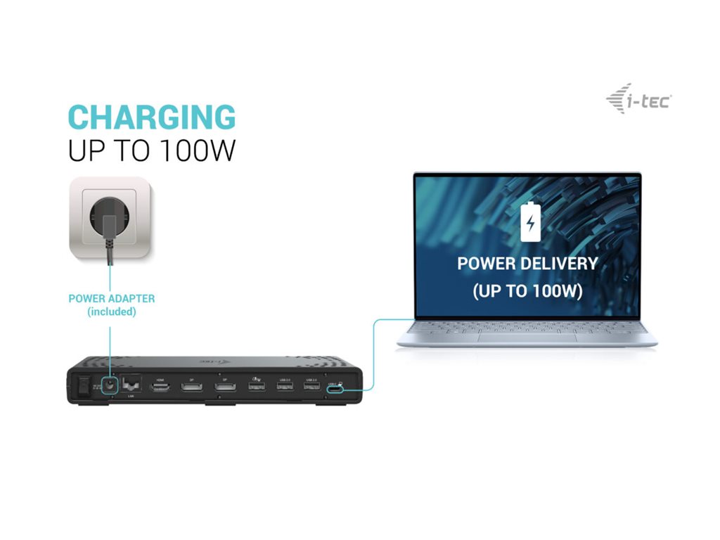 I-TEC USB-C Tripledock PD 100W - Pilt 2