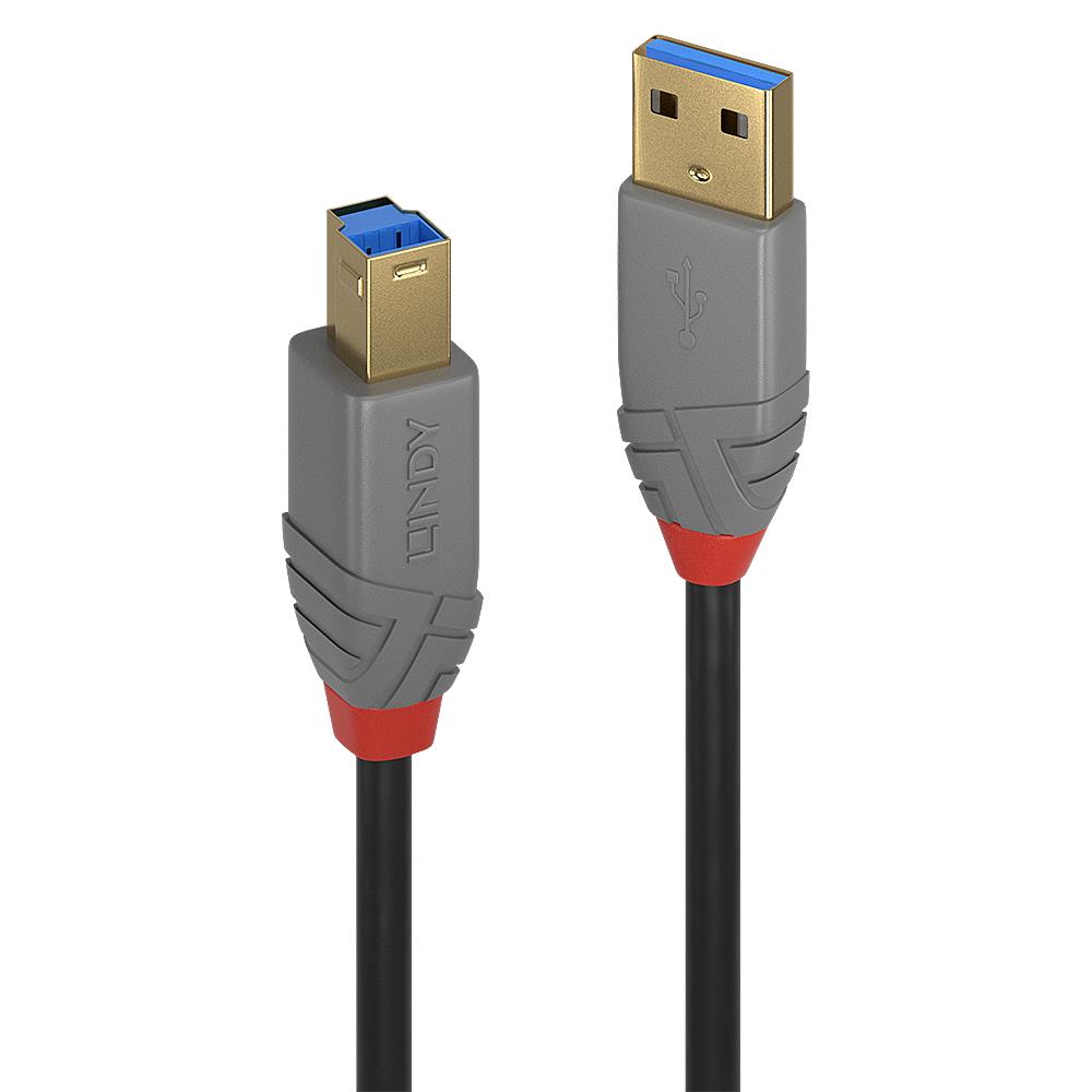 CABLE USB3.2 A-B 5M/ANTHRA 36744 LINDY — изображение 3