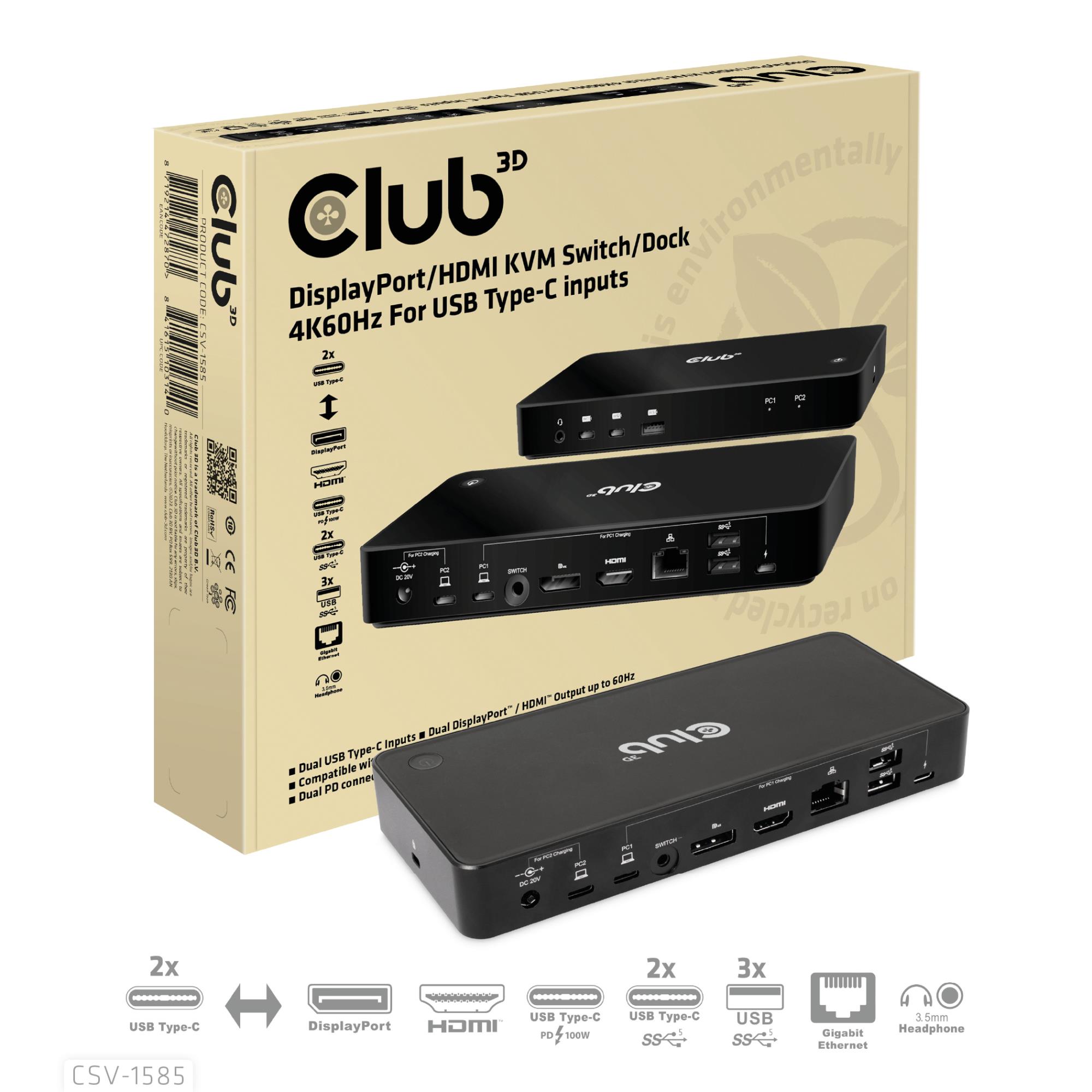NB ACC DOCKING STATION/USB-C 120W CSV-1585 CLUB3D - Image 3