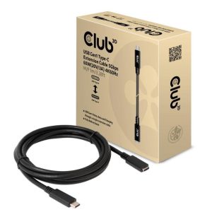 CABLE USB-C TO USB-C 1M/M/F CAC-1531 CLUB3D
