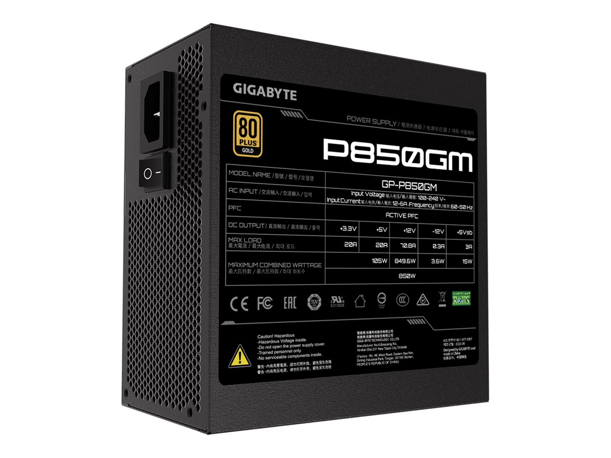 GIGABYTE POWER SUPPLY 850W 80+ Gold