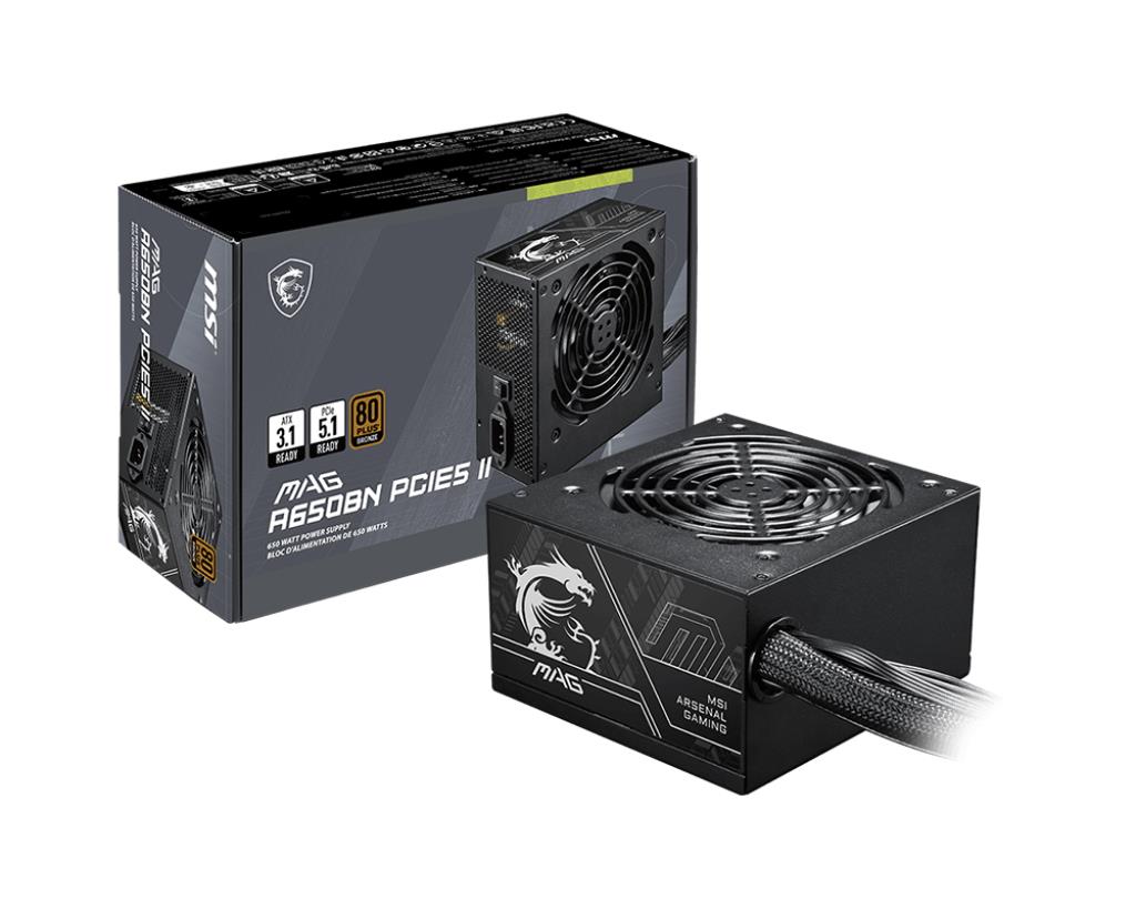Power Supply|MSI|ATX|PC|100 - 240 V|650 W|MAGA650BNPCIE5II — изображение 3