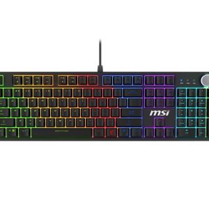 KEYBOARD GAMING BLACK US/FORGE GK310 RED MSI