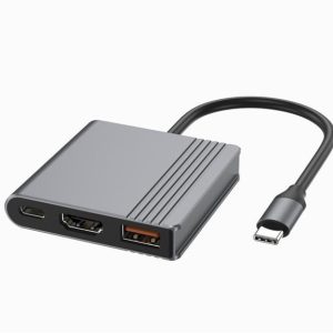 I/O ADAPTER USB-C TO HDMI/USB3/3IN1 A-CM-COMBO3-05 GEMBIRD