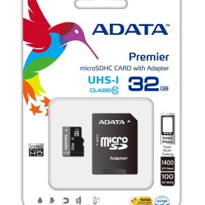 MÄLUKAART MICRO SDHC 32 GB ADAPTERIGA/AUSDH32GUICL10-RA1 ADATA