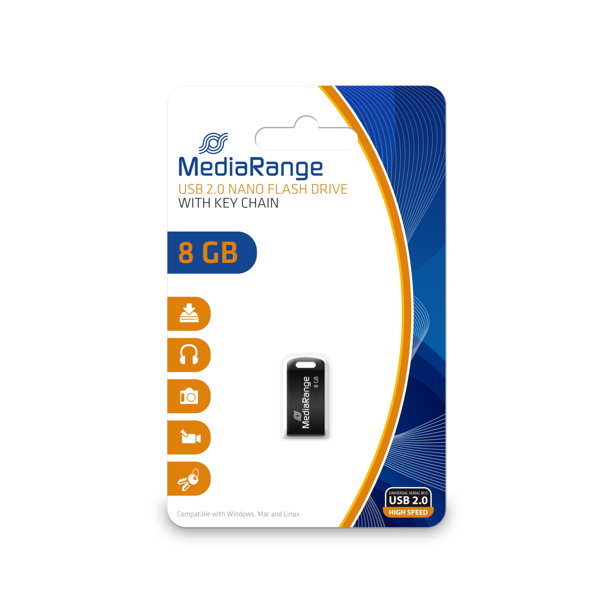 MEMORY DRIVE FLASH USB2 8GB/MR920 MEDIARANGE - Pilt 3