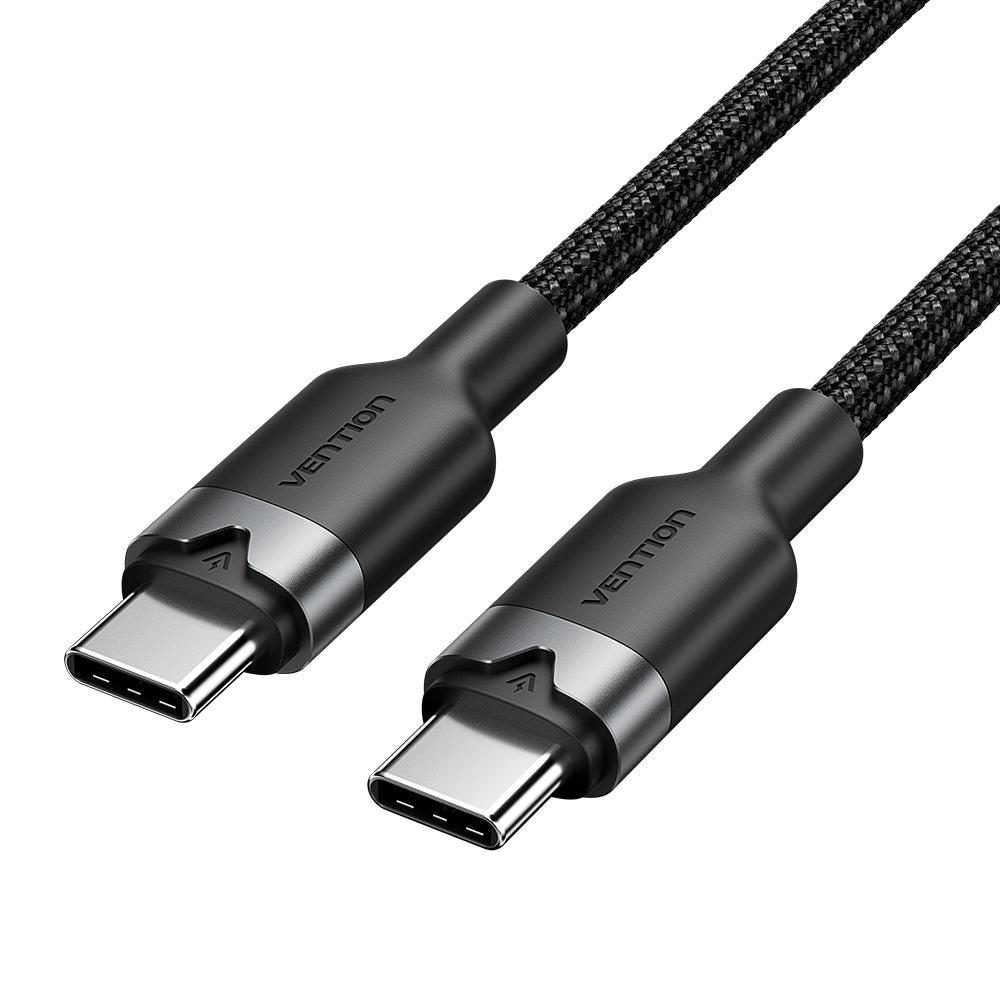 CABLE USB-C TO USB-C/1M BLACK TRDBF VENTION — изображение 3