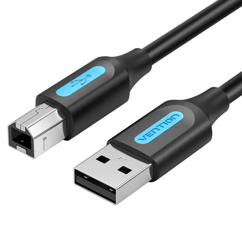 CABLE USB2.0 MALE TO MALE/2M BLACK COQBH VENTION — изображение 3