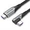 CABLE USB-C TO USB-C R.ANGLE/1M GRAY TAKHF VENTION - Image 4