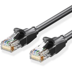 PATCH CABLE CAT.6 UTP/15M BLACK IBEBN VENTION