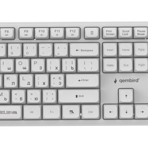 KEYBOARD +MOUSE WRL CYRILLIC/WHT KBS-WMS-01-W-CYRL GEMBIRD