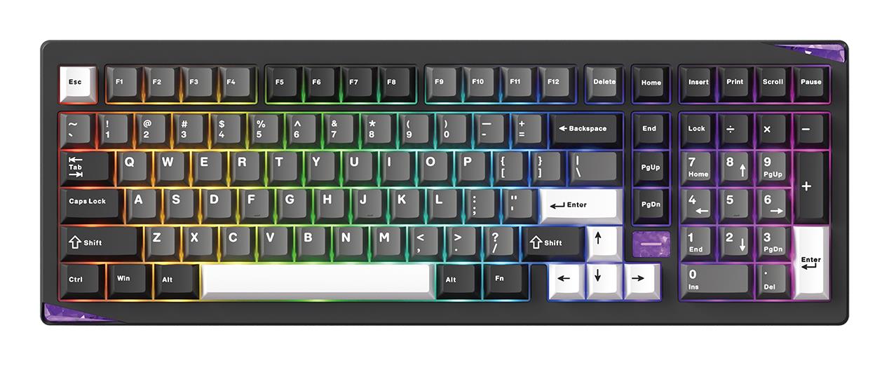 KEYBOARD WRL GEM 02 VIA/BLACK/SIL. 6978414650828 AKKO — изображение 3