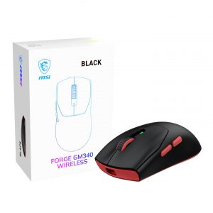 MOUSE USB OPTICAL WRL GAMING/FORGE GM340 WIRELESS BLACK MSI