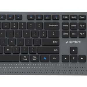 KEYBOARD +MOUSE WRL ENG/BK KBS-WPS-02 GEMBIRD