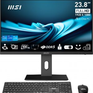 Monoblock PC|MSI|CPU Intel|Intel® CoreT i7|i7-14700|RAM 16 GB|DDR5-SDRAM|Screen 23.8 "|Touchscreen Yes|1920 x 1080 pixels|Storage 1000 GB|SSDs 1000 GB|Not available|On-board graphics Yes|Intel UHD Graphics 770|Black|PROAP242P14M-1096XEU