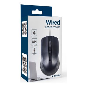GEMBIRD optical mouse 1200DPI 1.8m