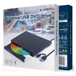 GEMBIRD External USB DVD drive black