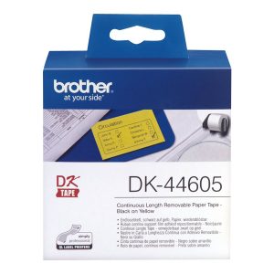 BROTHER DK44605 endless label paper gelb