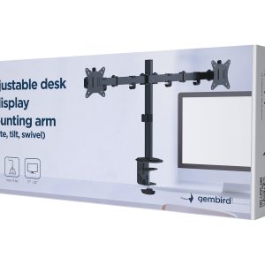 GEMBIRD Adjustable desk 2-display mount