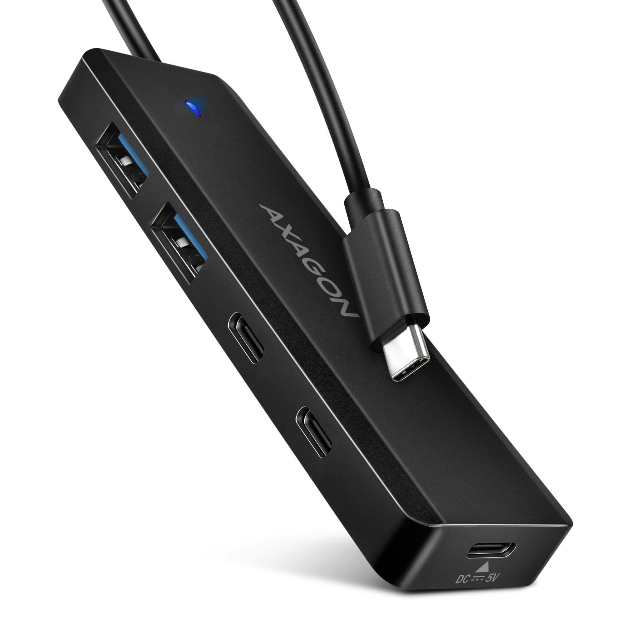I/O HUB USB-C TRAVEL/0.19M HUE-C2C AXAGON — изображение 3