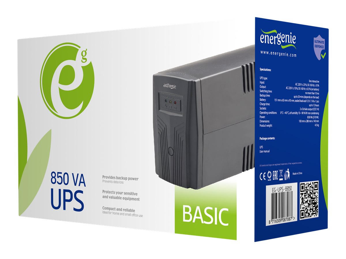 GEMBIRD EG-UPS-B850 UPS Energenie by Gem - Pilt 4