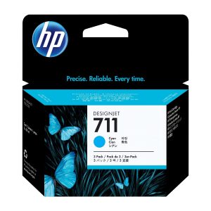 HP 3x 711 ink Cyan DJ T120 520