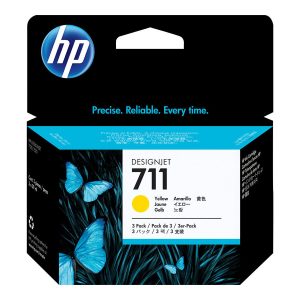 HP 3x 711 ink Yellow DJ T120 520